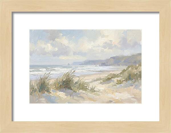 Wild Windswept Beach Scene