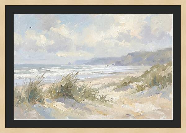 Wild Windswept Beach Scene