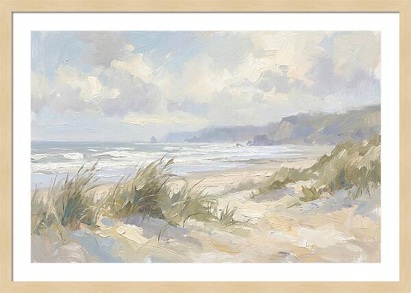Wild Windswept Beach Scene