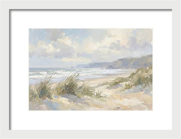 Wild Windswept Beach Scene
