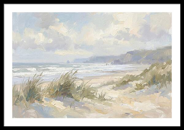 Wild Windswept Beach Scene