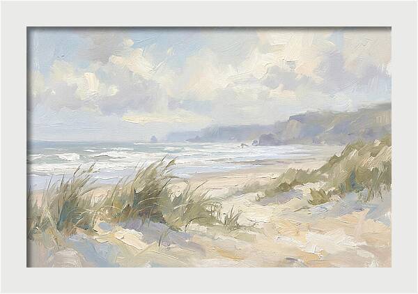 Wild Windswept Beach Scene