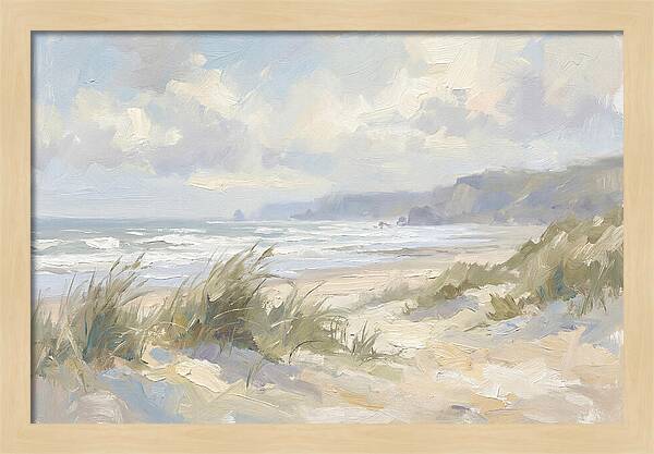 Wild Windswept Beach Scene
