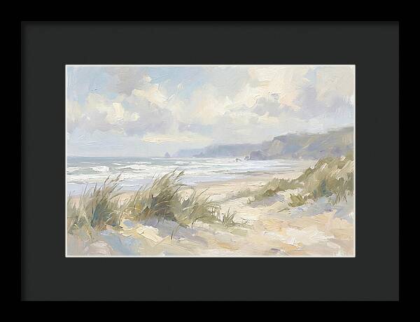 Wild Windswept Beach Scene