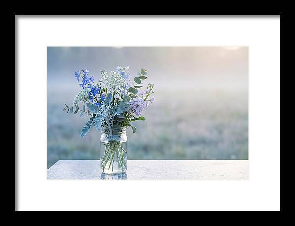 Wildflower Arrangement In Glass Jar