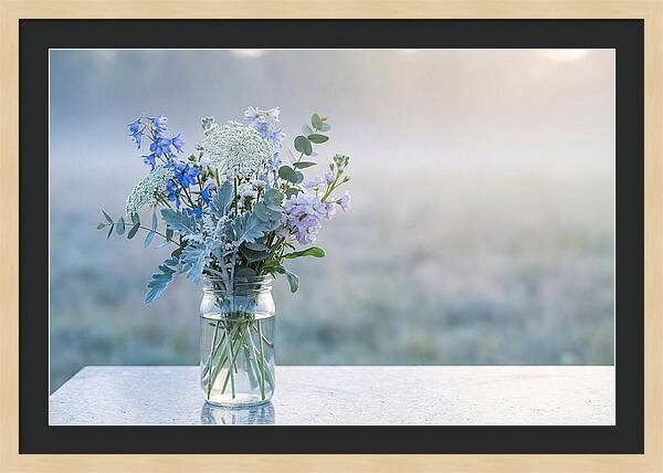 Wildflower Arrangement In Glass Jar