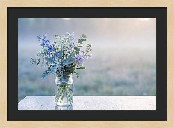 Wildflower Arrangement In Glass Jar
