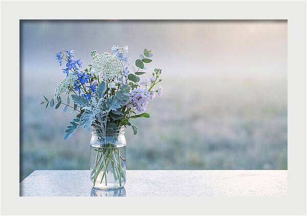Wildflower Arrangement In Glass Jar