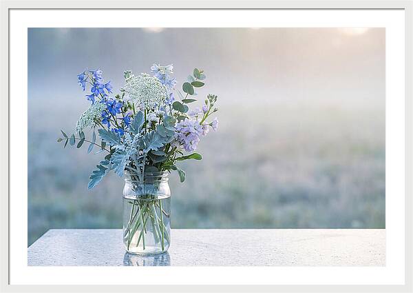 Wildflower Arrangement In Glass Jar