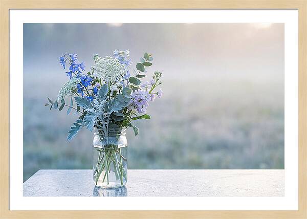 Wildflower Arrangement In Glass Jar