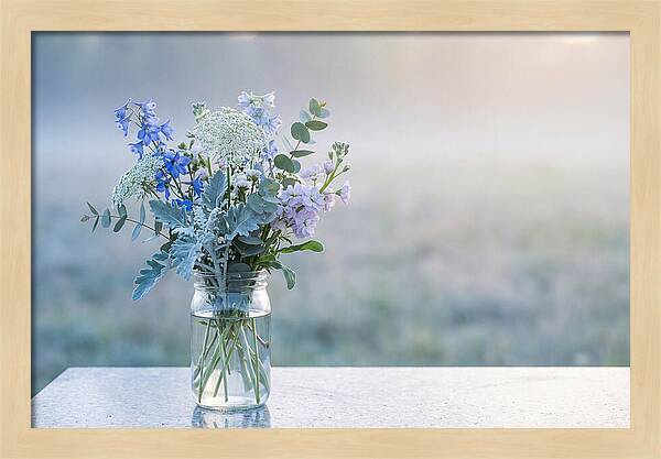 Wildflower Arrangement In Glass Jar