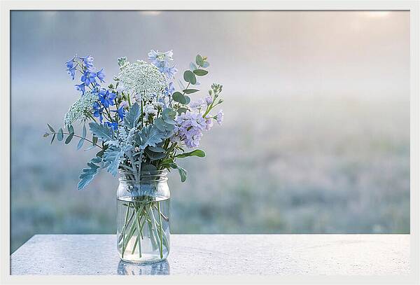 Wildflower Arrangement In Glass Jar