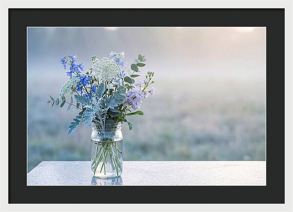 Wildflower Arrangement In Glass Jar