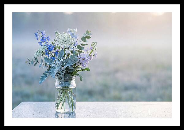 Wildflower Arrangement In Glass Jar