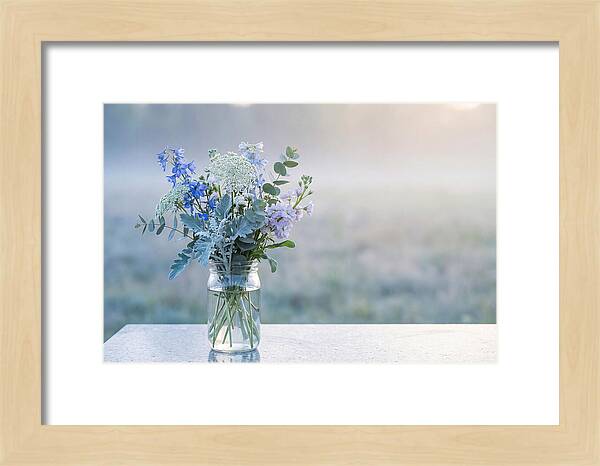 Wildflower Arrangement In Glass Jar