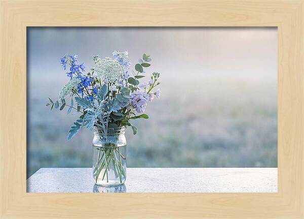 Wildflower Arrangement In Glass Jar