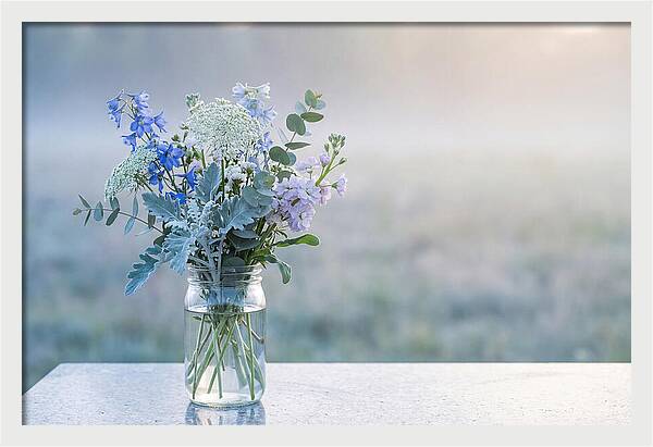 Wildflower Arrangement In Glass Jar