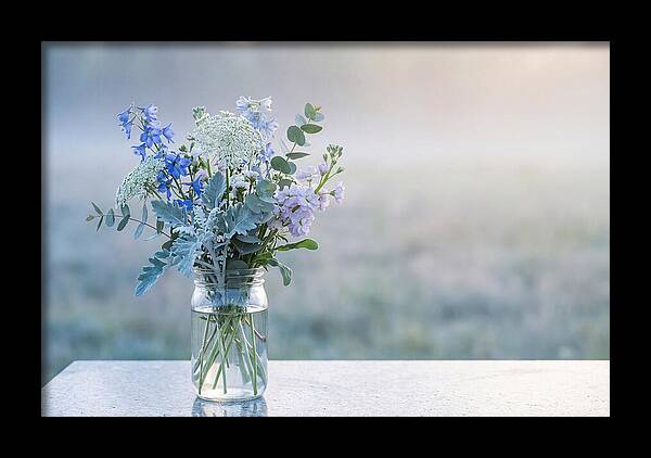 Wildflower Arrangement In Glass Jar