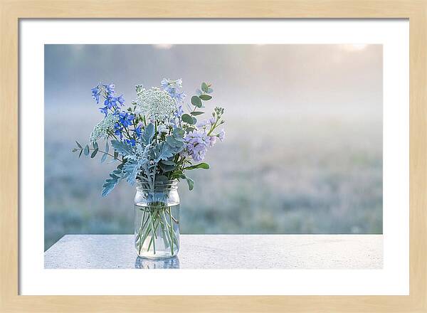 Wildflower Arrangement In Glass Jar