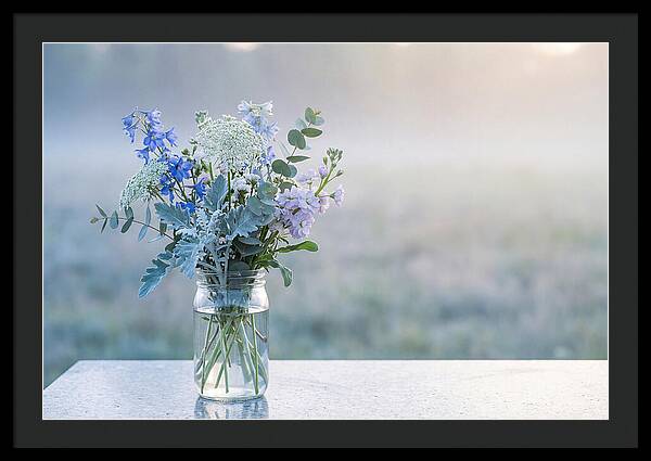 Wildflower Arrangement In Glass Jar