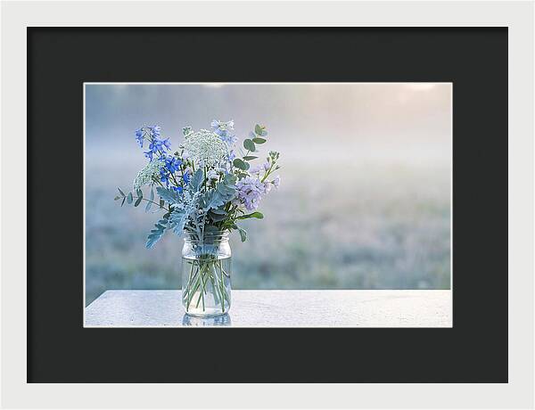 Wildflower Arrangement In Glass Jar