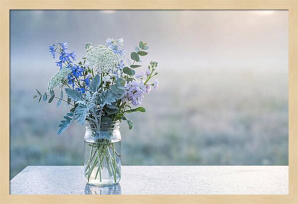 Wildflower Arrangement In Glass Jar