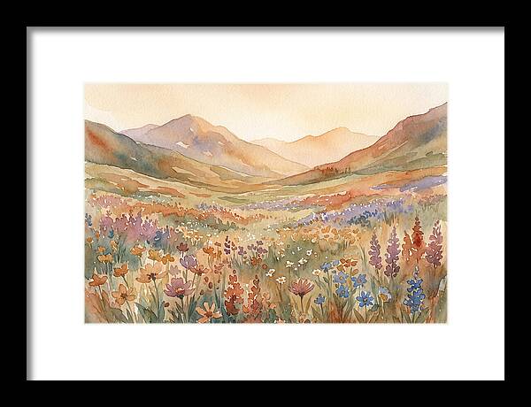 Wildflower Carpet In Mountain Meadow
