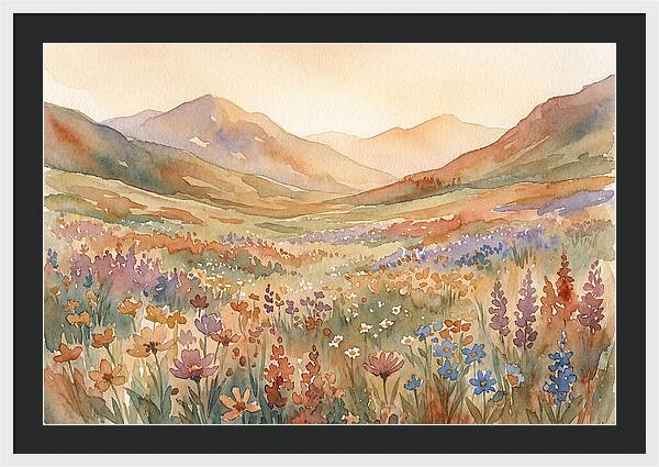 Wildflower Carpet In Mountain Meadow