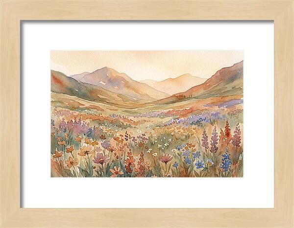Wildflower Carpet In Mountain Meadow