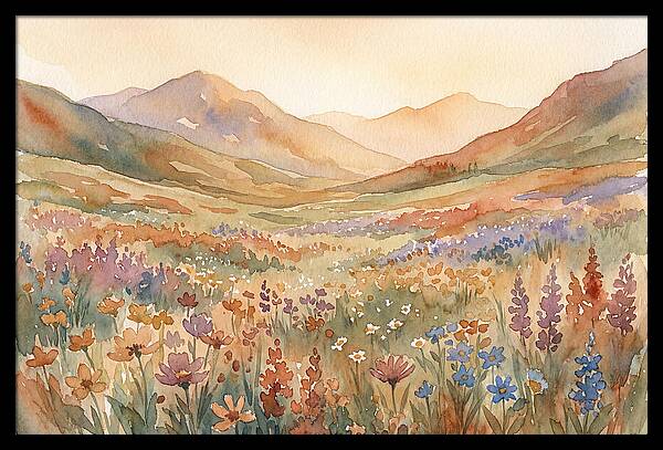 Wildflower Carpet In Mountain Meadow