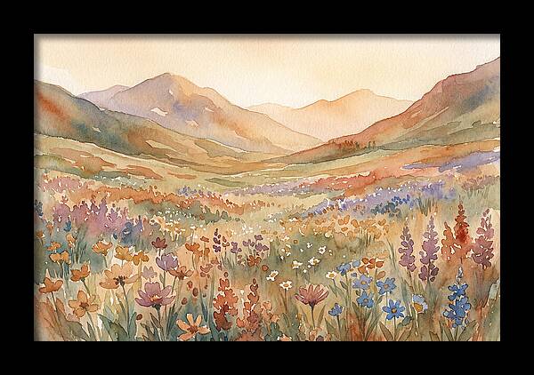 Wildflower Carpet In Mountain Meadow