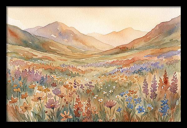 Wildflower Carpet In Mountain Meadow
