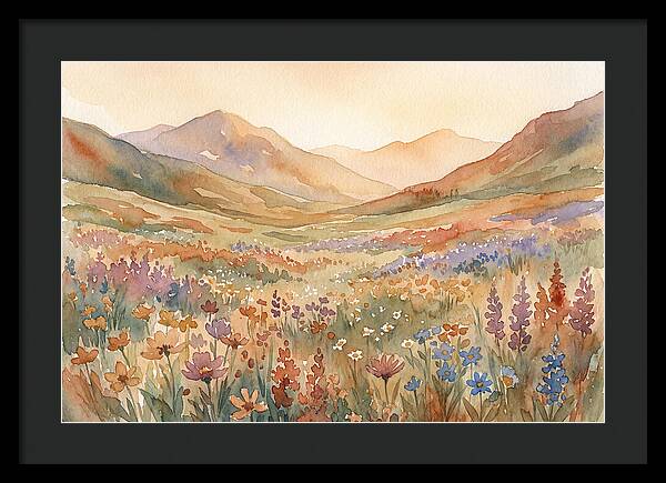 Wildflower Carpet In Mountain Meadow