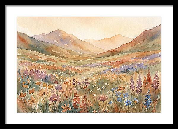 Wildflower Carpet In Mountain Meadow
