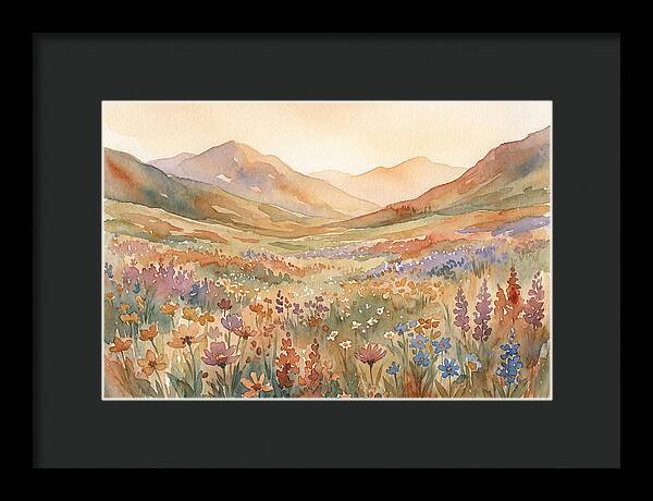 Wildflower Carpet In Mountain Meadow