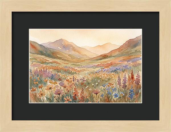 Wildflower Carpet In Mountain Meadow