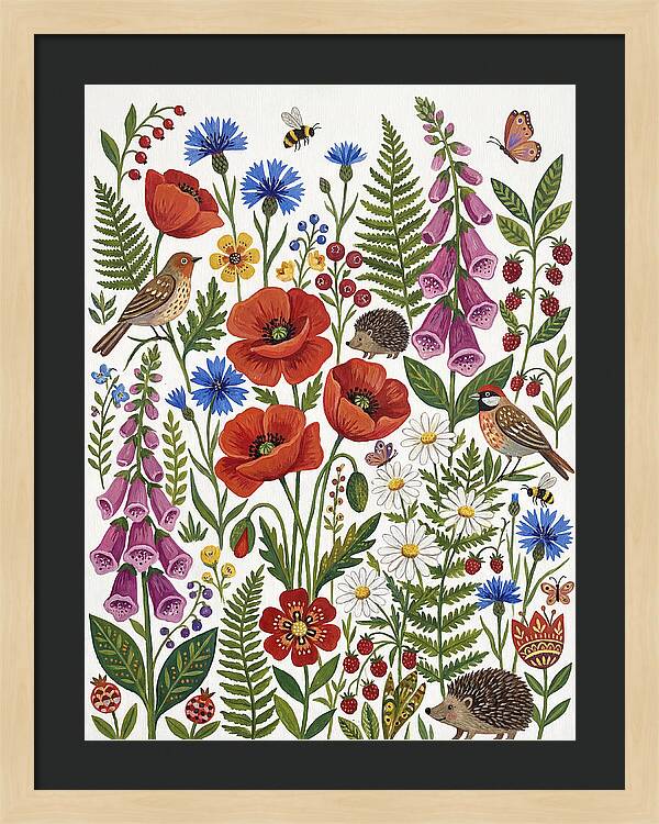Wildflower Collection Folk Art