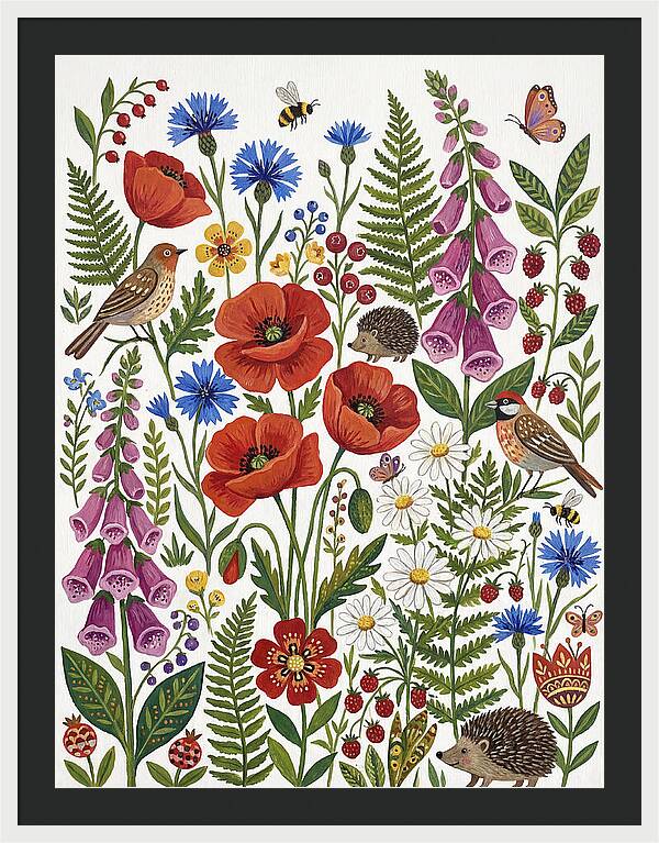 Wildflower Collection Folk Art