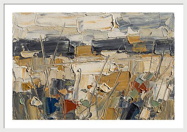 Wildflower Landscape In Palette Knife
