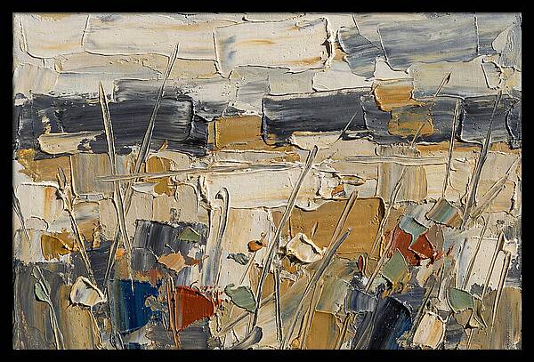 Wildflower Landscape In Palette Knife