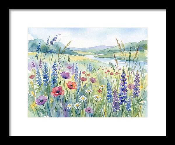 Wildflower Landscape Serenity