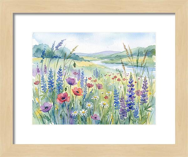 Wildflower Landscape Serenity
