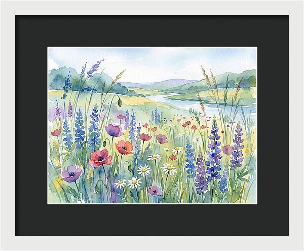 Wildflower Landscape Serenity