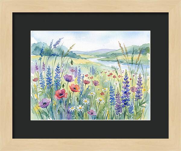 Wildflower Landscape Serenity