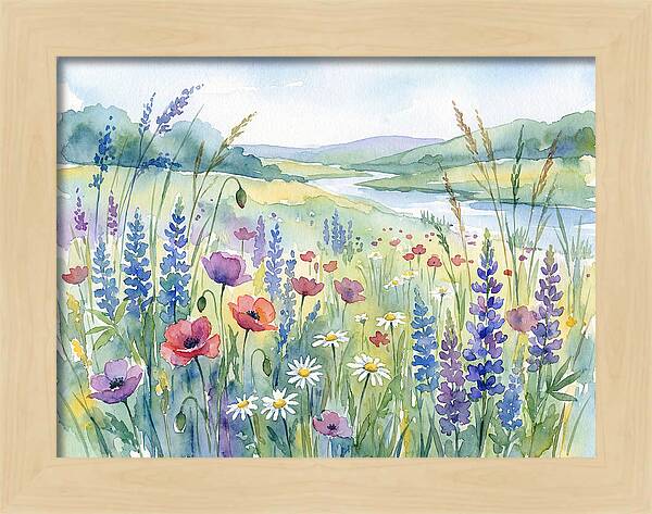 Wildflower Landscape Serenity