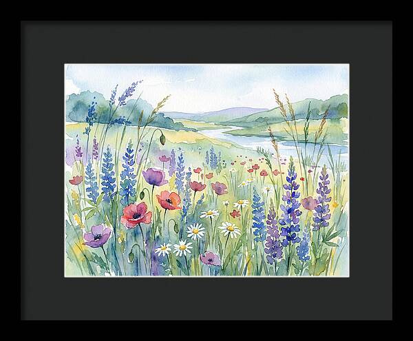 Wildflower Landscape Serenity