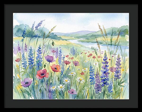 Wildflower Landscape Serenity