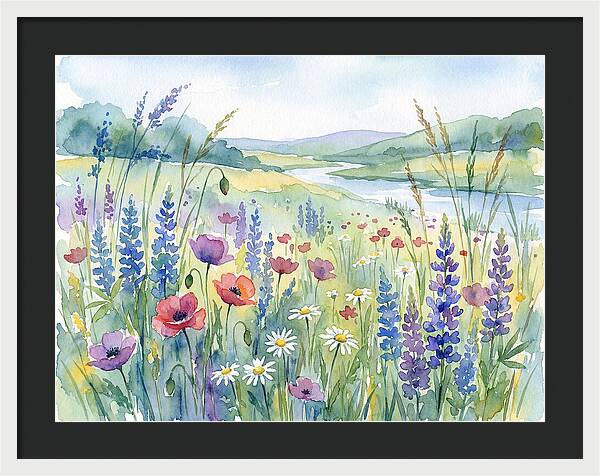 Wildflower Landscape Serenity