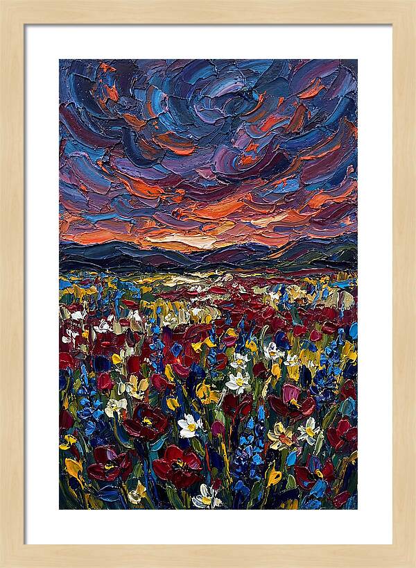Wildflower Meadow At Dusk