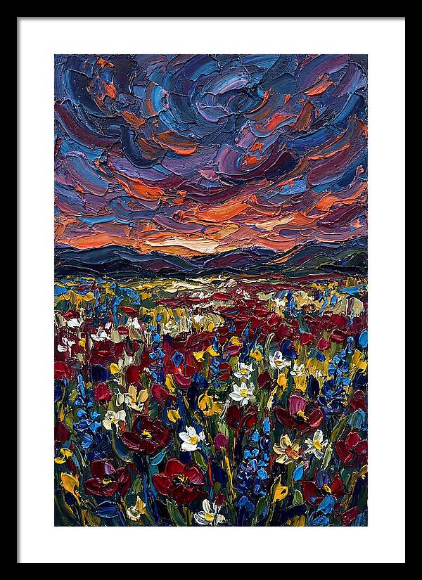 Wildflower Meadow At Dusk